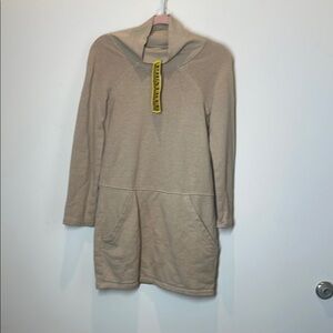 Prairie Underground Beige Mock Neck Sweater Dress NWT